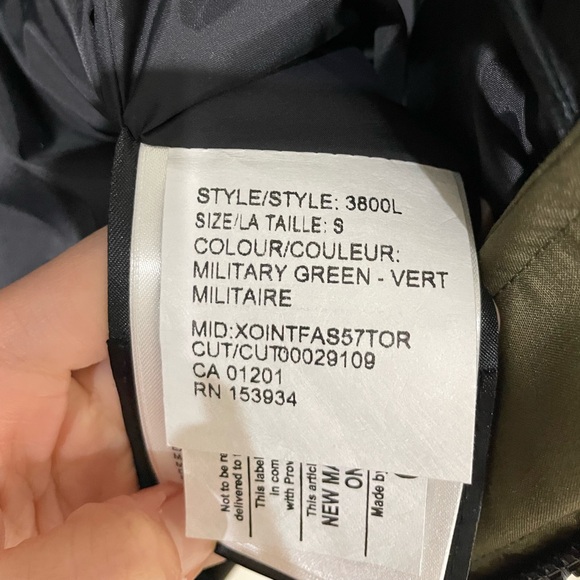 Canada goose rideau parka military green small - Picture 13 of 16